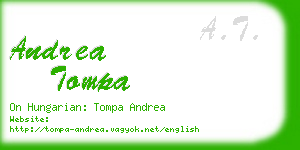 andrea tompa business card